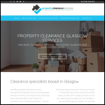 Screen shot of the Property Clearance Services website.