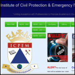 Screen shot of the Institute of Civil Protection & Emergency Management (ICPEM) website.