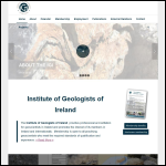 Screen shot of the Institute of Geologists of Ireland (IGC) website.