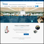 Screen shot of the Institute of Management Consultants & Advisers (IMCA) website.