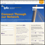 Screen shot of the The International Project Finance Association (IPFA) website.