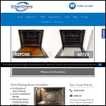 Screen shot of the iCleanOvens Oven Cleaning Service website.