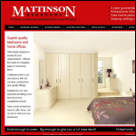 Screen shot of the Mattinson Bedrooms & Kitchens website.