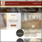Screen shot of the Caffè Rosso Ltd website.