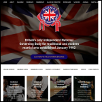 Screen shot of the National Association of Karate and Martial Art Schools (NAKMAS) website.