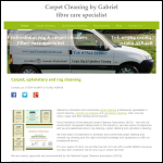 Screen shot of the Carpet Cleaning by Gabriel website.