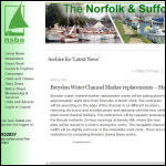 Screen shot of the Norfolk & Suffolk Boatbuilders Association website.