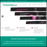 Screen shot of the Scottish Licensed Trade Association (SLTA) website.