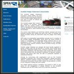 Screen shot of the Scottish Pelagic Fishermen's Association Ltd website.