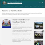 Screen shot of the Scottish Police Federation (SPF) website.