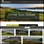 Screen shot of the Golf South West Ltd website.