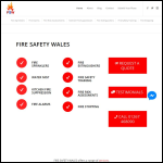 Screen shot of the Fire Safety Wales website.