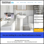 Screen shot of the Fitted Bathroom Solutions Derby website.
