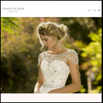 Screen shot of the Charlotte Baker Bridal Wear website.