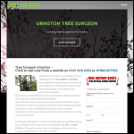 Screen shot of the URMSTON TREE & STUMP REMOVALS/URMSTON TREE SURGEON website.