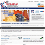 Screen shot of the Goodridge Commercial Contractors website.