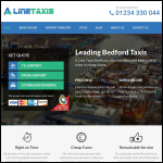 Screen shot of the A Line Taxis Bedford website.