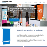 Screen shot of the Digital Displays website.
