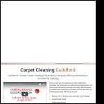 Screen shot of the Carpet Cleaning Guildford website.