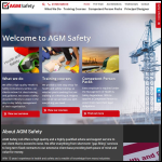 Screen shot of the AGM Safety Ltd website.