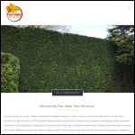 Screen shot of the Fair Oaks Tree Services website.