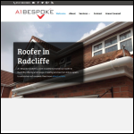 Screen shot of the A1 Bespoke Ltd website.
