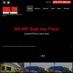 Screen shot of the Big On Driver Training website.