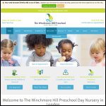 Screen shot of the The Winchmore Hill Preschool website.