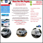 Screen shot of the Chase Van Hire website.