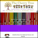 Screen shot of the Cherry Tree Montessori website.