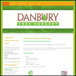 Screen shot of the Danbury Tree Surgery website.