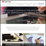 Screen shot of the Geerings Ltd website.