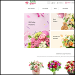 Screen shot of the Handy Flowers website.