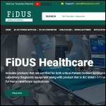 Screen shot of the Fidus Power Ltd website.