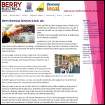 Screen shot of the Berry Electrical Services website.
