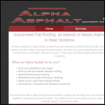 Screen shot of the Alpha Asphalt website.