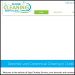 Screen shot of the Sage Cleaning Services website.