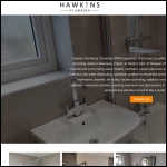 Screen shot of the Hawkins Plumbing website.