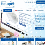 Screen shot of the Helapet Ltd website.