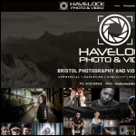 Screen shot of the Havelock Photograpghy website.