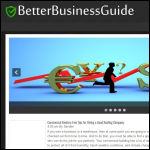 Screen shot of the Better Business Guide website.