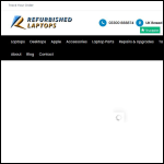 Screen shot of the Refurbishedlaptops Ltd website.