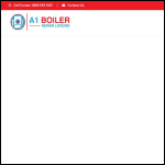 Screen shot of the A1 Boiler Repair London website.