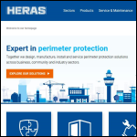 Screen shot of the Heras UK website.