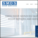 Screen shot of the SMDS Door Services website.