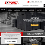 Screen shot of the Exporta website.