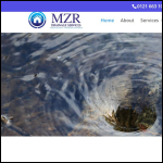 Screen shot of the MZR Drainage website.