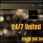 Screen shot of the 24-7 United Cabs Ltd website.