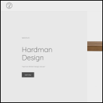 Screen shot of the Hardman Design Ltd website.