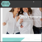 Screen shot of the Offley Photography website.